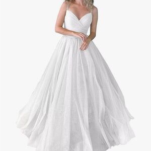 Elegant White Wedding Dress